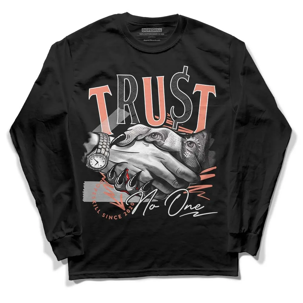 Dunk Amber Brown DopeSkill Long Sleeve T-Shirt Trust No One Graphic sold by DopeSkill product image thumbnail 2