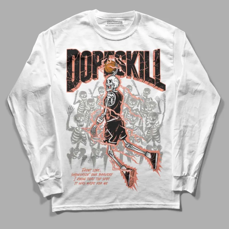 Dunk Amber Brown DopeSkill Long Sleeve T-Shirt Thunder Dunk Graphic sold by DopeSkill