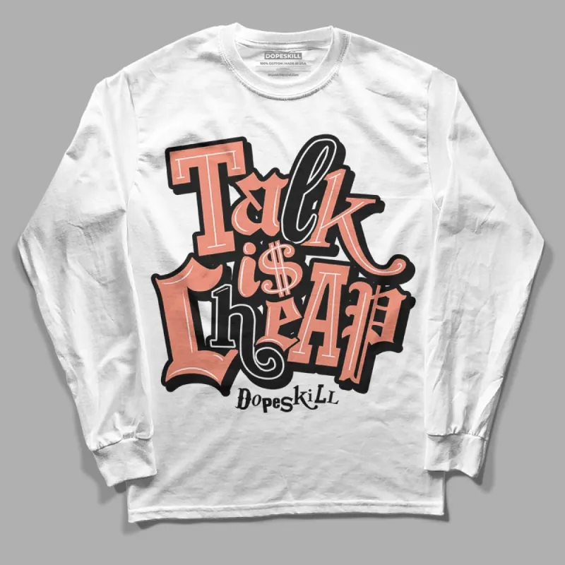 Dunk Amber Brown DopeSkill Long Sleeve T-Shirt Talk Is Chip Graphic sold by DopeSkill