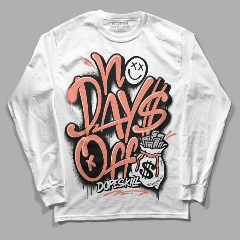 Dunk Amber Brown DopeSkill Long Sleeve T-Shirt No Days Off Graphic sold by DopeSkill