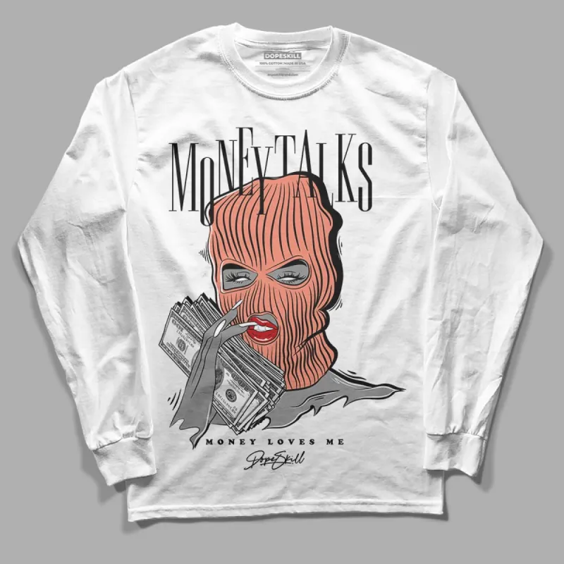 Dunk Amber Brown DopeSkill Long Sleeve T-Shirt Money Talks Graphic sold by DopeSkill