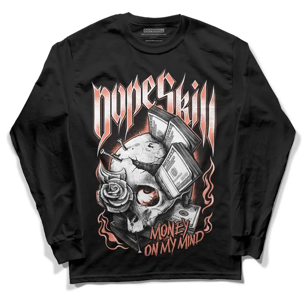 Dunk Amber Brown DopeSkill Long Sleeve T-Shirt Money On My Mind Graphic sold by DopeSkill product image thumbnail 2