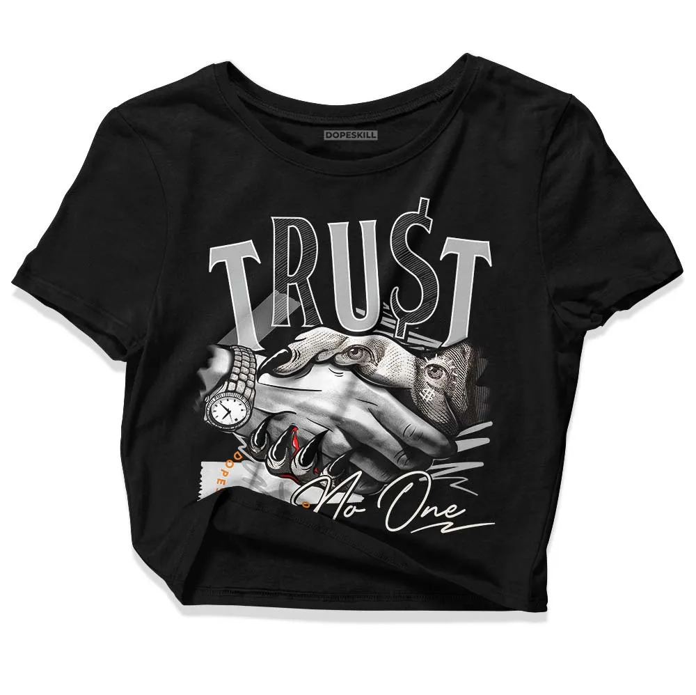 Dunk Cool Grey DopeSkill Women's Crop Top Trust No One Graphic sold by DopeSkill