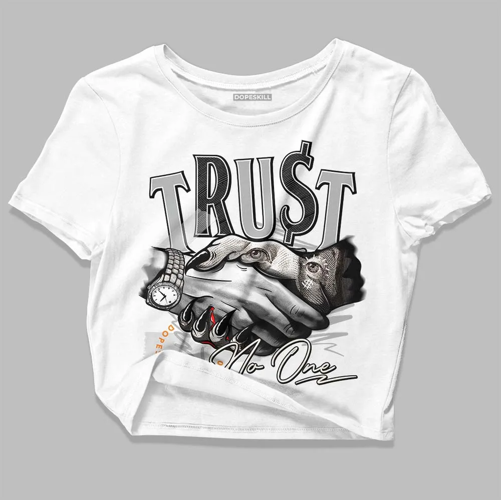 Dunk Cool Grey DopeSkill Women's Crop Top Trust No One Graphic sold by DopeSkill product image thumbnail 2