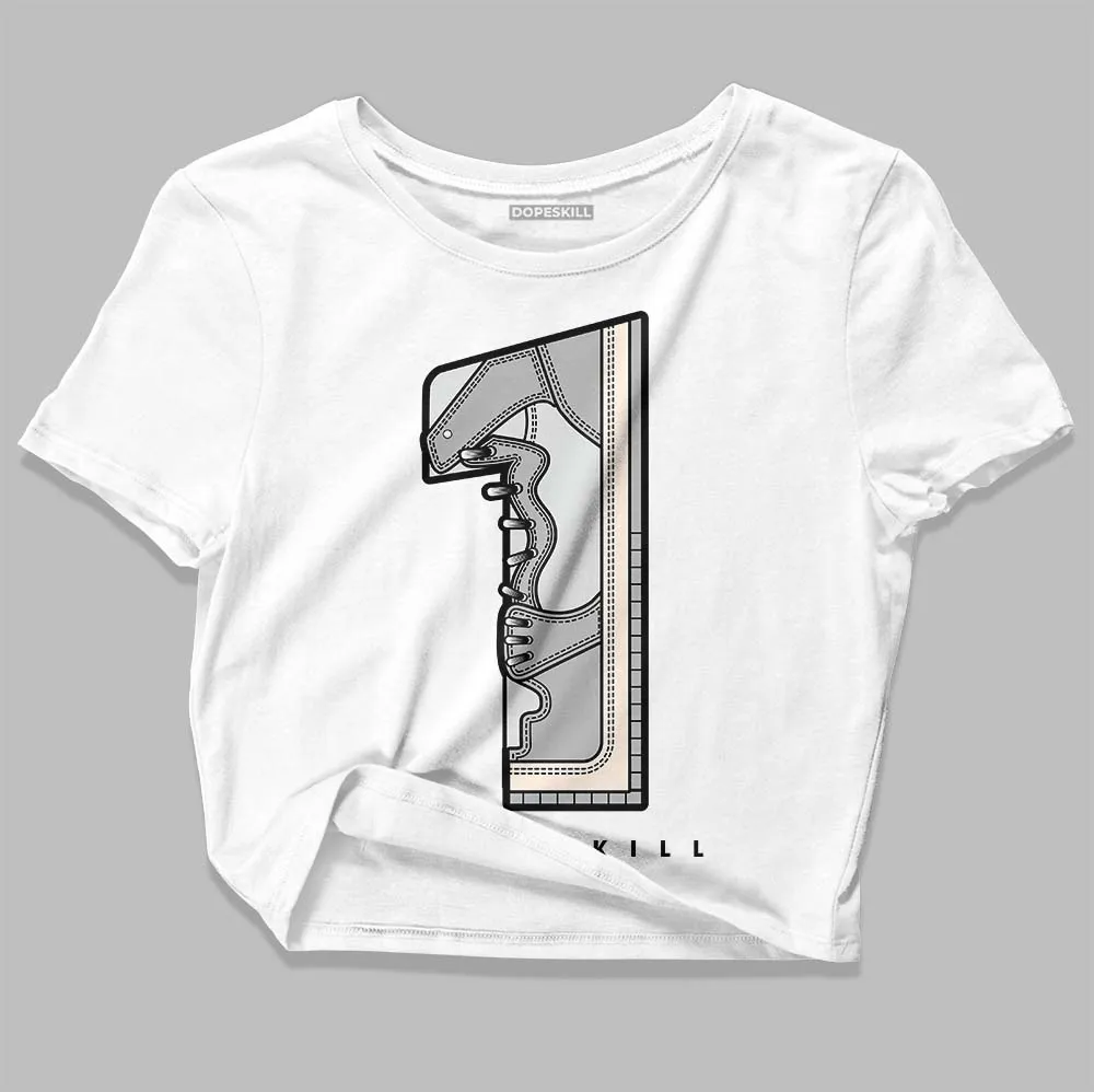 Dunk Cool Grey DopeSkill Women's Crop Top No.1 Graphic sold by DopeSkill product image thumbnail 2