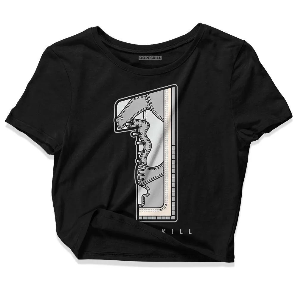 Dunk Cool Grey DopeSkill Women's Crop Top No.1 Graphic sold by DopeSkill