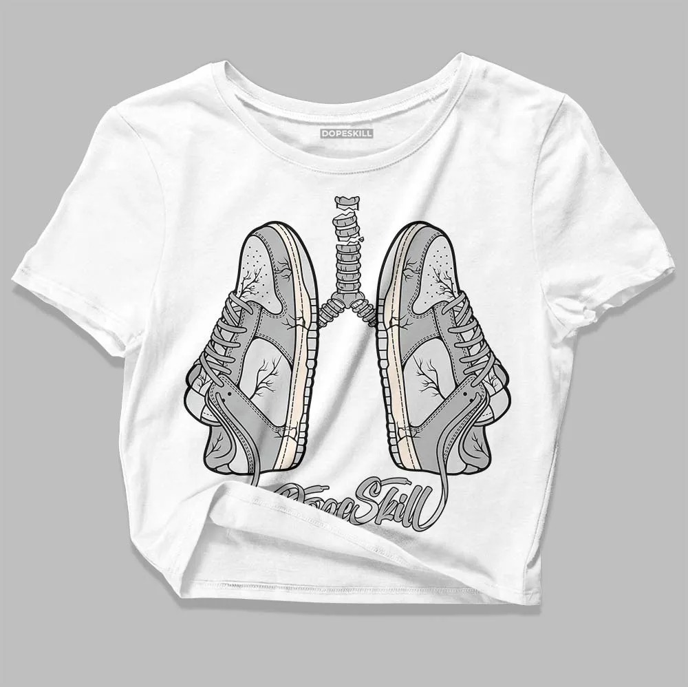 Dunk Cool Grey DopeSkill Women's Crop Top Breathe Graphic sold by DopeSkill product image thumbnail 2