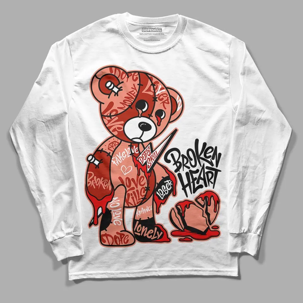 Dunk Amber Brown DopeSkill Long Sleeve T-Shirt Broken Heart Graphic sold by DopeSkill