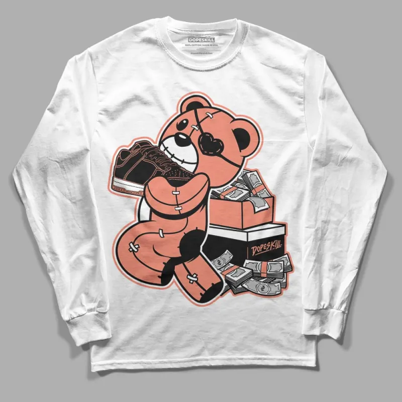 Dunk Amber Brown DopeSkill Long Sleeve T-Shirt Bear Steals Sneaker Graphic sold by DopeSkill