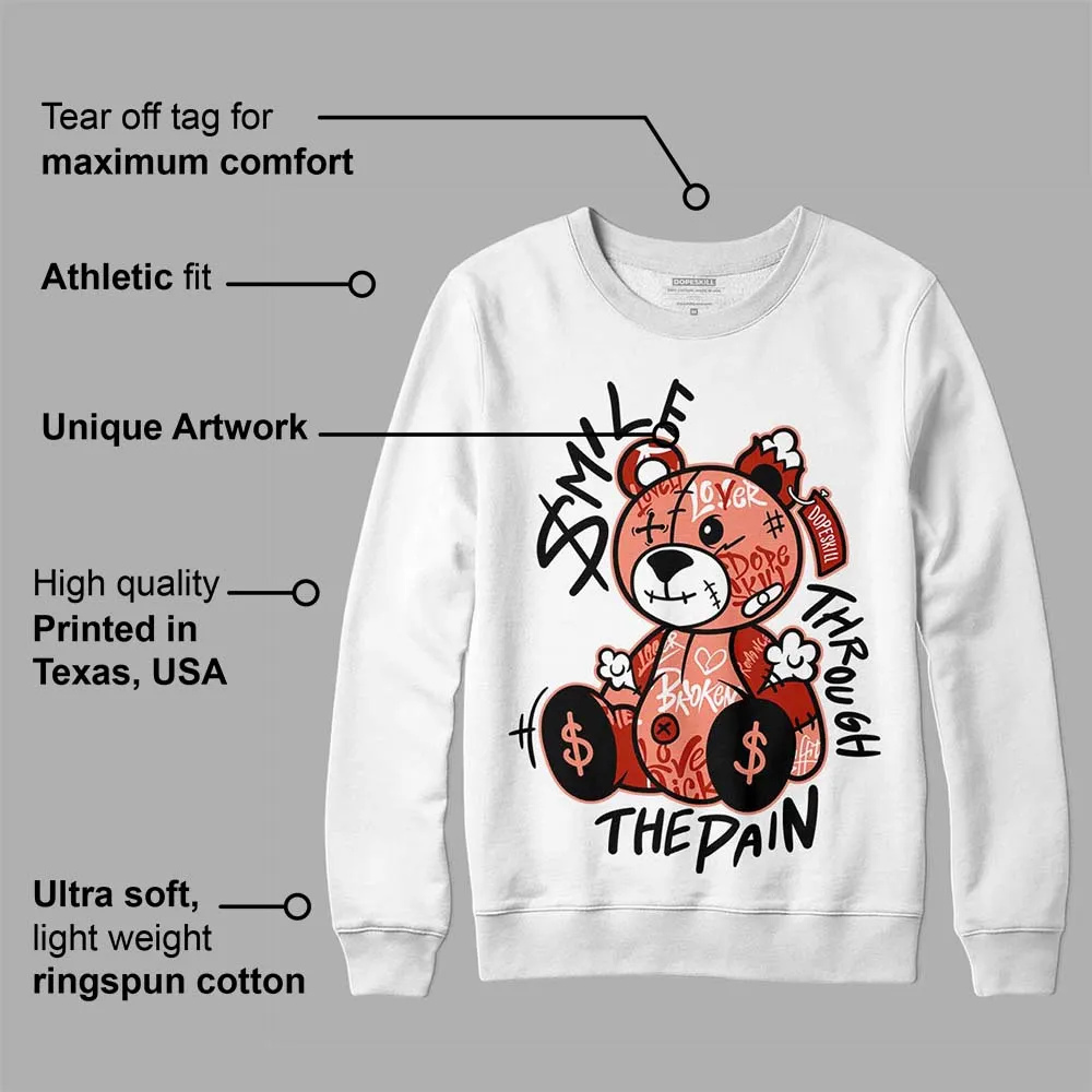 Dunk Amber Brown DopeSkill Sweatshirt Smile Through The Pain Graphic sold by DopeSkill product image thumbnail 3