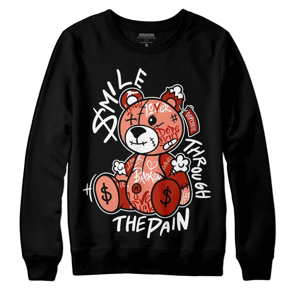 Dunk Amber Brown DopeSkill Sweatshirt Smile Through The Pain Graphic sold by DopeSkill product image thumbnail 2