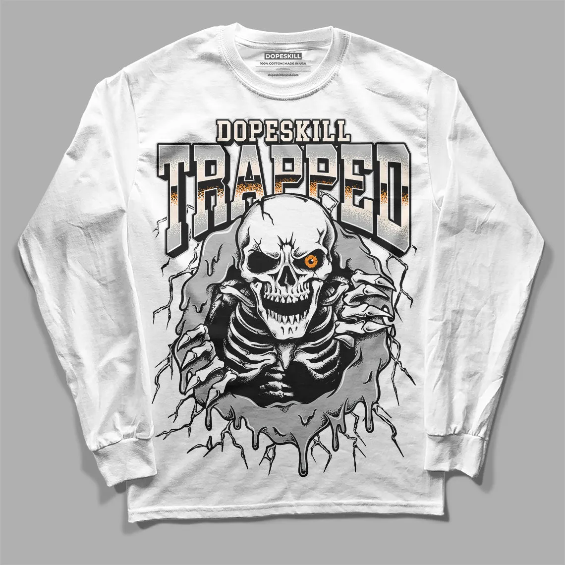 Dunk Cool Grey DopeSkill Long Sleeve T-Shirt Trapped Halloween Graphic sold by DopeSkill product image thumbnail 2