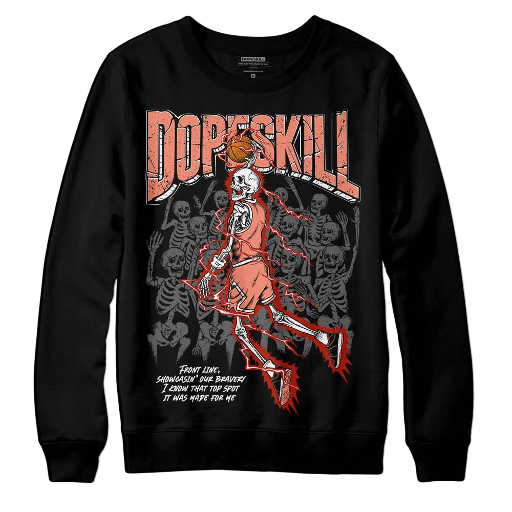 Dunk Amber Brown DopeSkill Sweatshirt Thunder Dunk Graphic sold by DopeSkill product image thumbnail 2