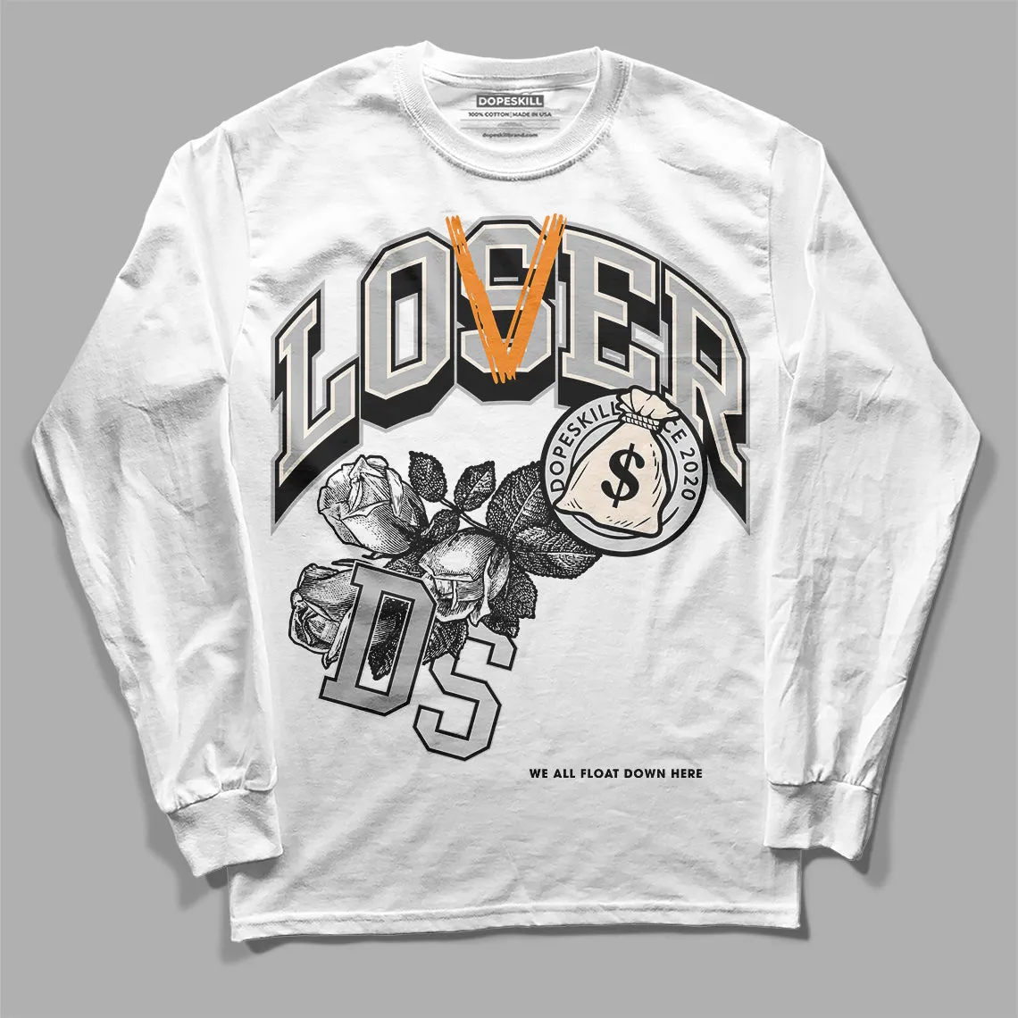 Dunk Cool Grey DopeSkill Long Sleeve T-Shirt Loser Lover Graphic sold by DopeSkill product image thumbnail 2