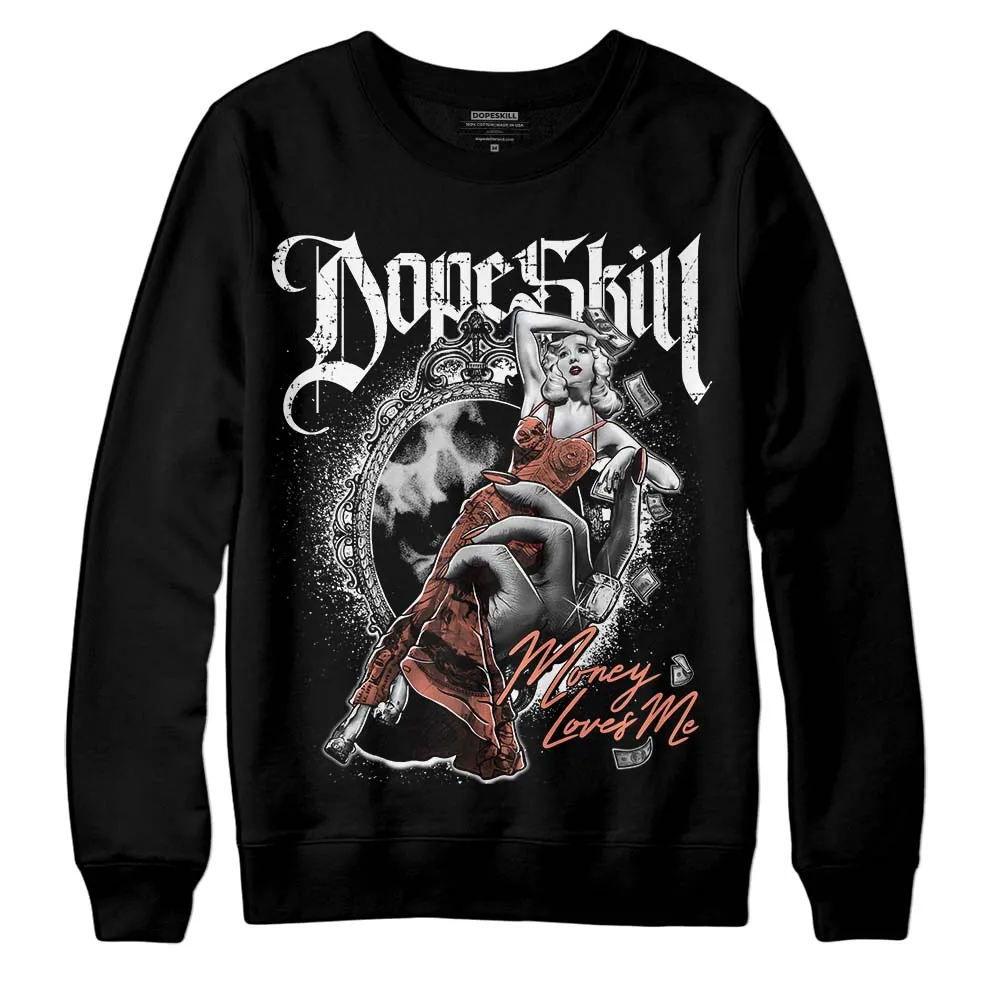 Dunk Amber Brown DopeSkill Sweatshirt Money Loves Me Graphic sold by DopeSkill product image thumbnail 2