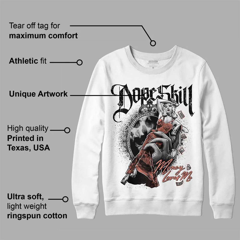 Dunk Amber Brown DopeSkill Sweatshirt Money Loves Me Graphic sold by DopeSkill product image thumbnail 3