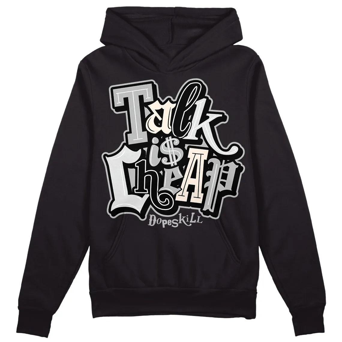 Dunk Cool Grey DopeSkill Hoodie Sweatshirt Talk Is Chip Graphic sold by DopeSkill