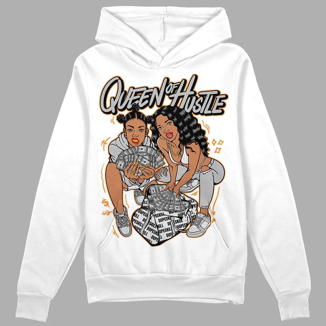 Dunk Cool Grey DopeSkill Hoodie Sweatshirt Queen Of Hustle Graphic sold by DopeSkill product image thumbnail 2