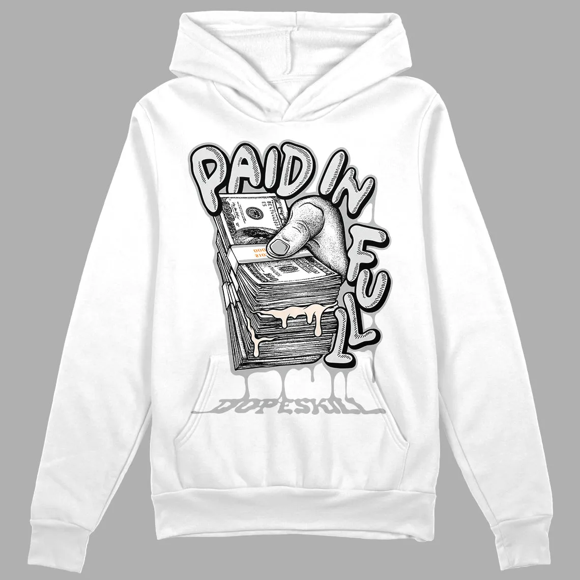 Dunk Cool Grey DopeSkill Hoodie Sweatshirt Paid In Full Graphic sold by DopeSkill product image thumbnail 2