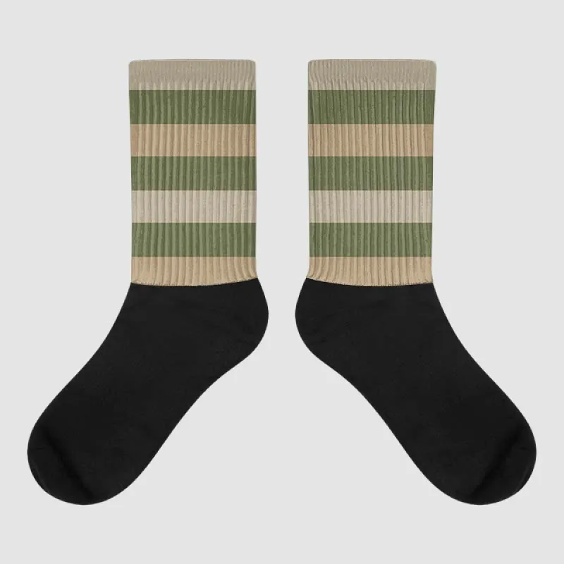 Max 90 Neutral Olive DopeSkill Sublimated Socks Horizontal Stripes Graphic sold by DopeSkill