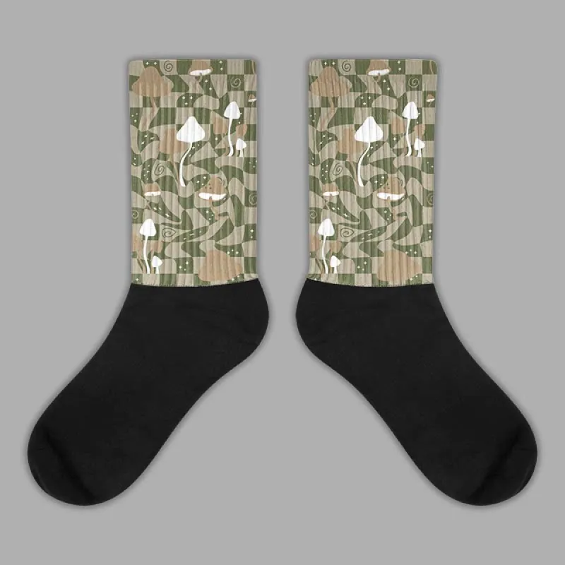 Max 90 Neutral Olive DopeSkill Sublimated Socks Mushroom Graphic sold by DopeSkill