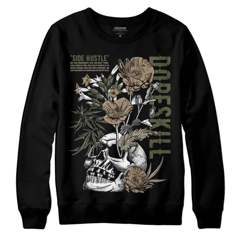 Max 90 Neutral Olive DopeSkill Sweatshirt Side Hustle Graphic sold by DopeSkill