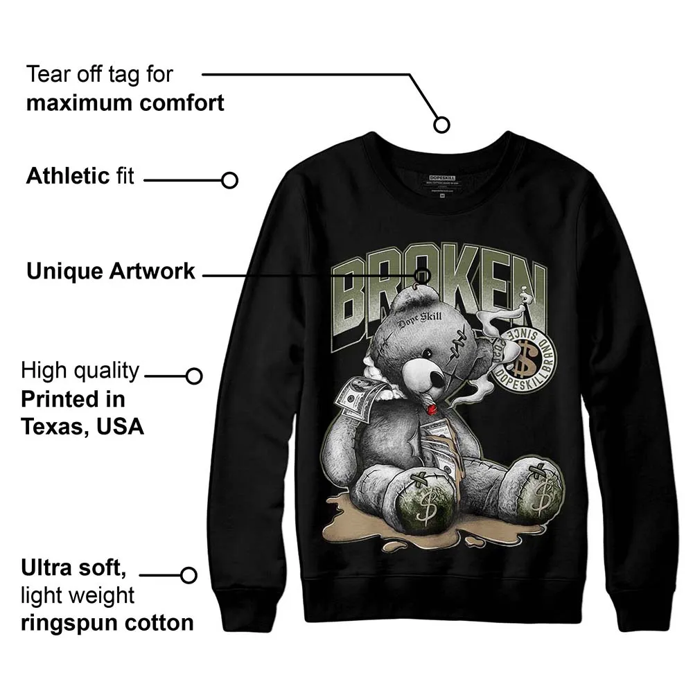 Max 90 Neutral Olive DopeSkill Sweatshirt Sick Bear Graphic sold by DopeSkill product image thumbnail 3