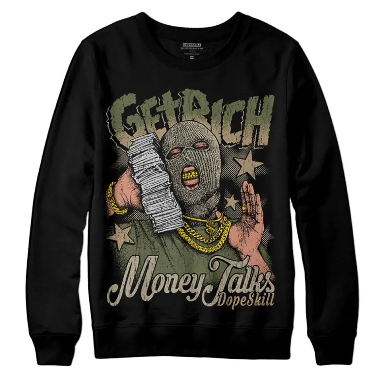 Max 90 Neutral Olive DopeSkill Sweatshirt Get Rich Graphic sold by DopeSkill