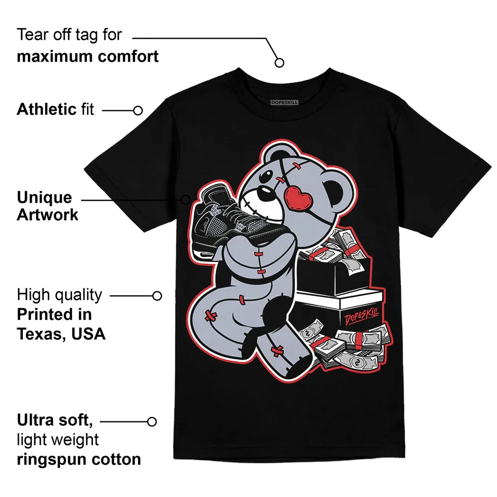 Bred Reimagined 4s DopeSkill T-Shirt Bear Steals Sneaker Graphic sold by DopeSkill product image thumbnail 3