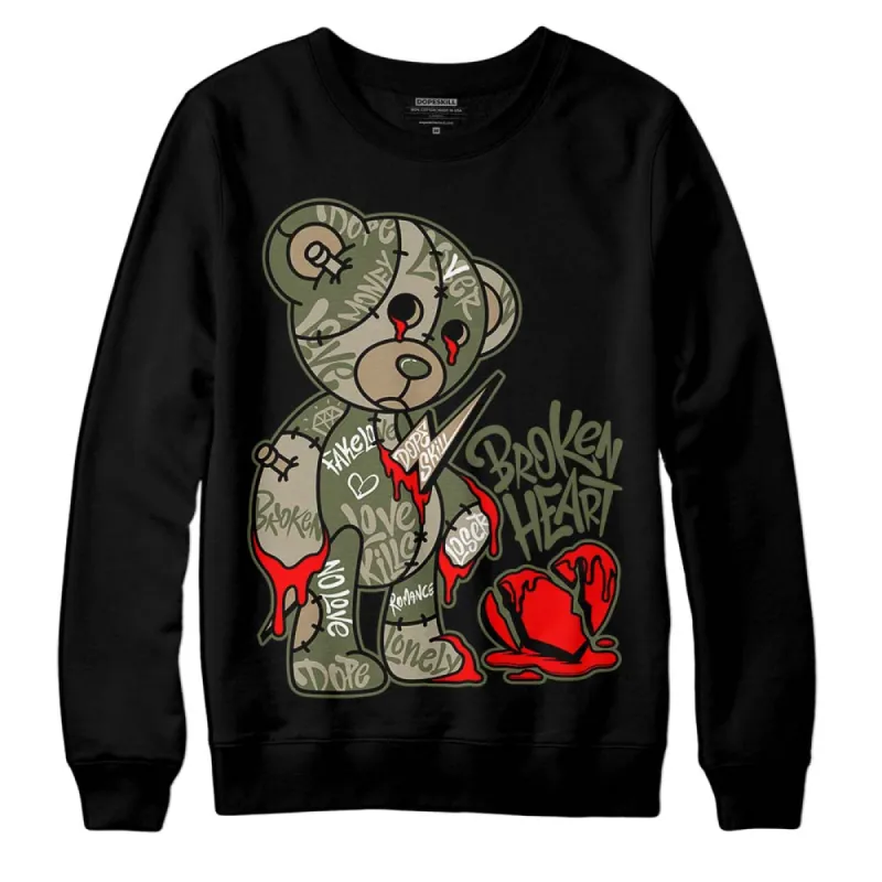 Max 90 Neutral Olive DopeSkill Sweatshirt Broken Heart Graphic sold by DopeSkill