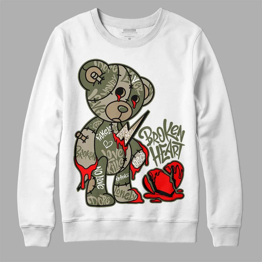 Max 90 Neutral Olive DopeSkill Sweatshirt Broken Heart Graphic sold by DopeSkill product image thumbnail 2