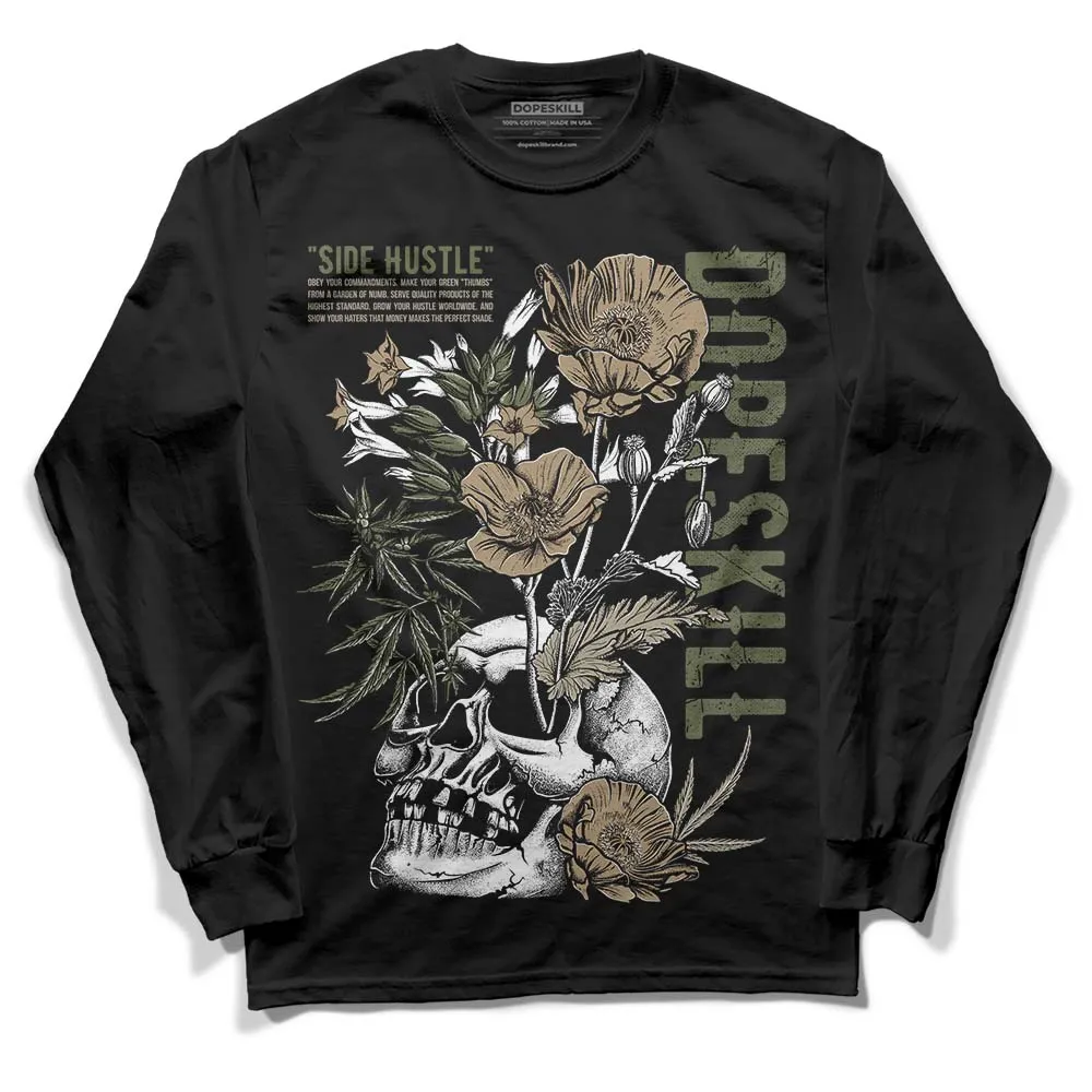 Max 90 Neutral Olive DopeSkill Long Sleeve T-Shirt Side Hustle Graphic sold by DopeSkill