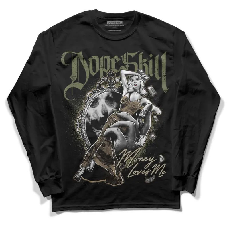 Max 90 Neutral Olive DopeSkill Long Sleeve T-Shirt Money Loves Me Graphic sold by DopeSkill