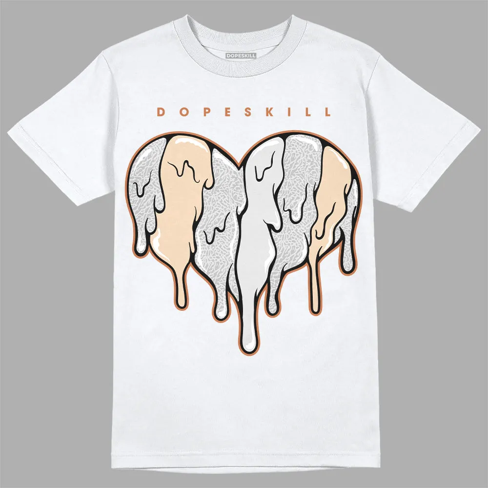 Craft Ivory 3s DopeSkill T-Shirt Slime Drip Heart Graphic sold by DopeSkill