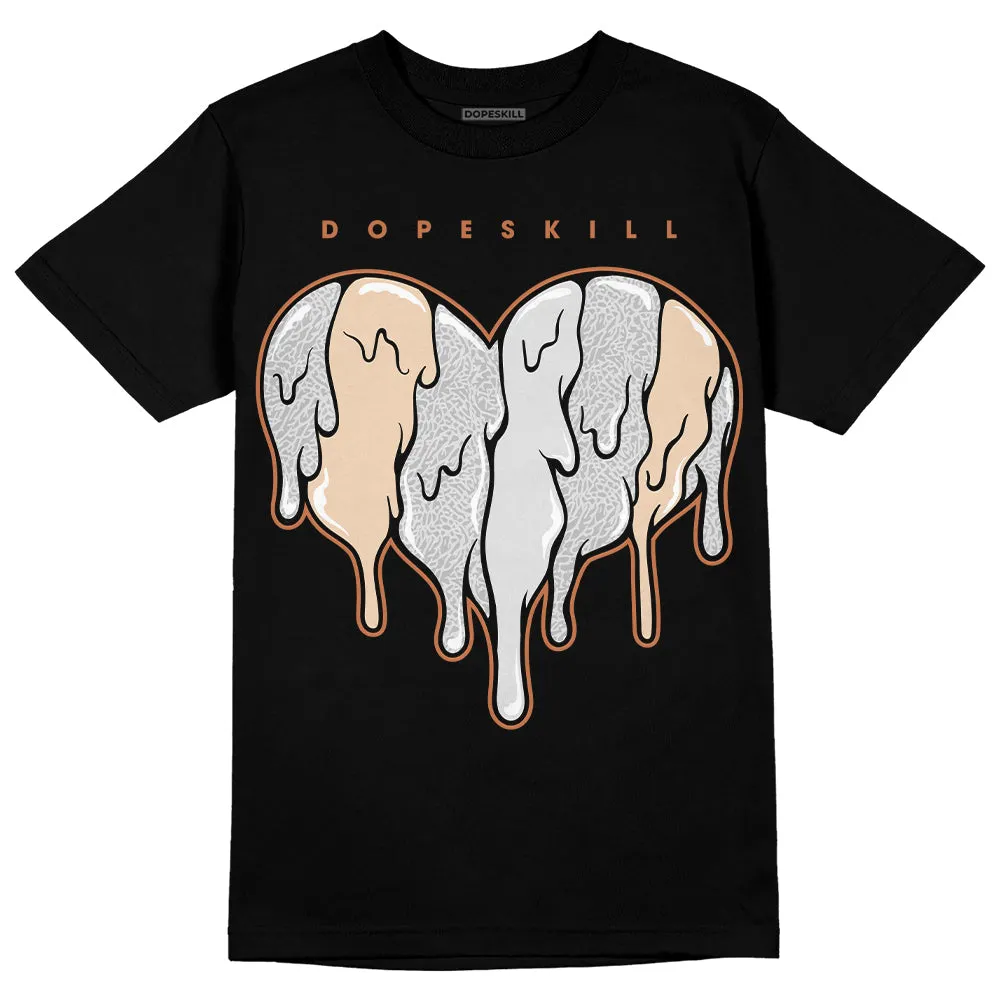 Craft Ivory 3s DopeSkill T-Shirt Slime Drip Heart Graphic sold by DopeSkill product image thumbnail 2