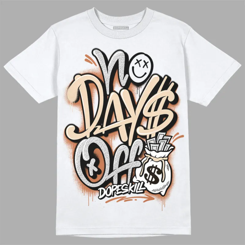 Craft Ivory 3s DopeSkill T-Shirt No Days Off Graphic sold by DopeSkill