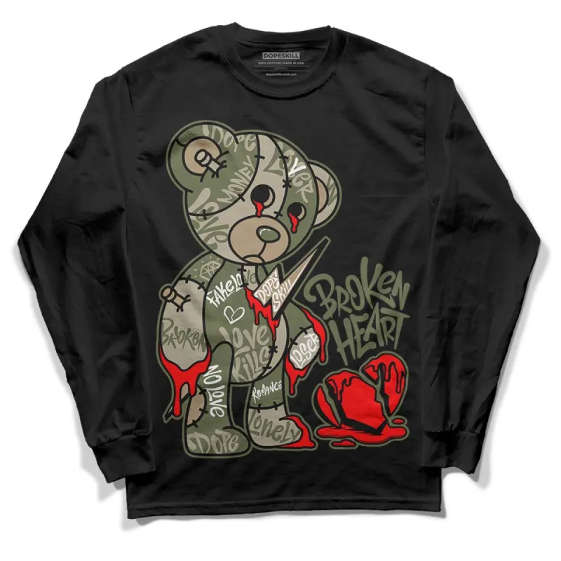 Max 90 Neutral Olive DopeSkill Long Sleeve T-Shirt Broken Heart Graphic sold by DopeSkill