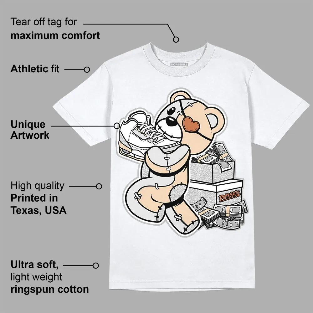 Craft Ivory 3s DopeSkill T-Shirt Bear Steals Sneaker Graphic sold by DopeSkill product image thumbnail 3