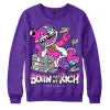 PURPLE Collection DopeSkill Purple Sweatshirt Born To Be Rich Graphic sold by DopeSkill