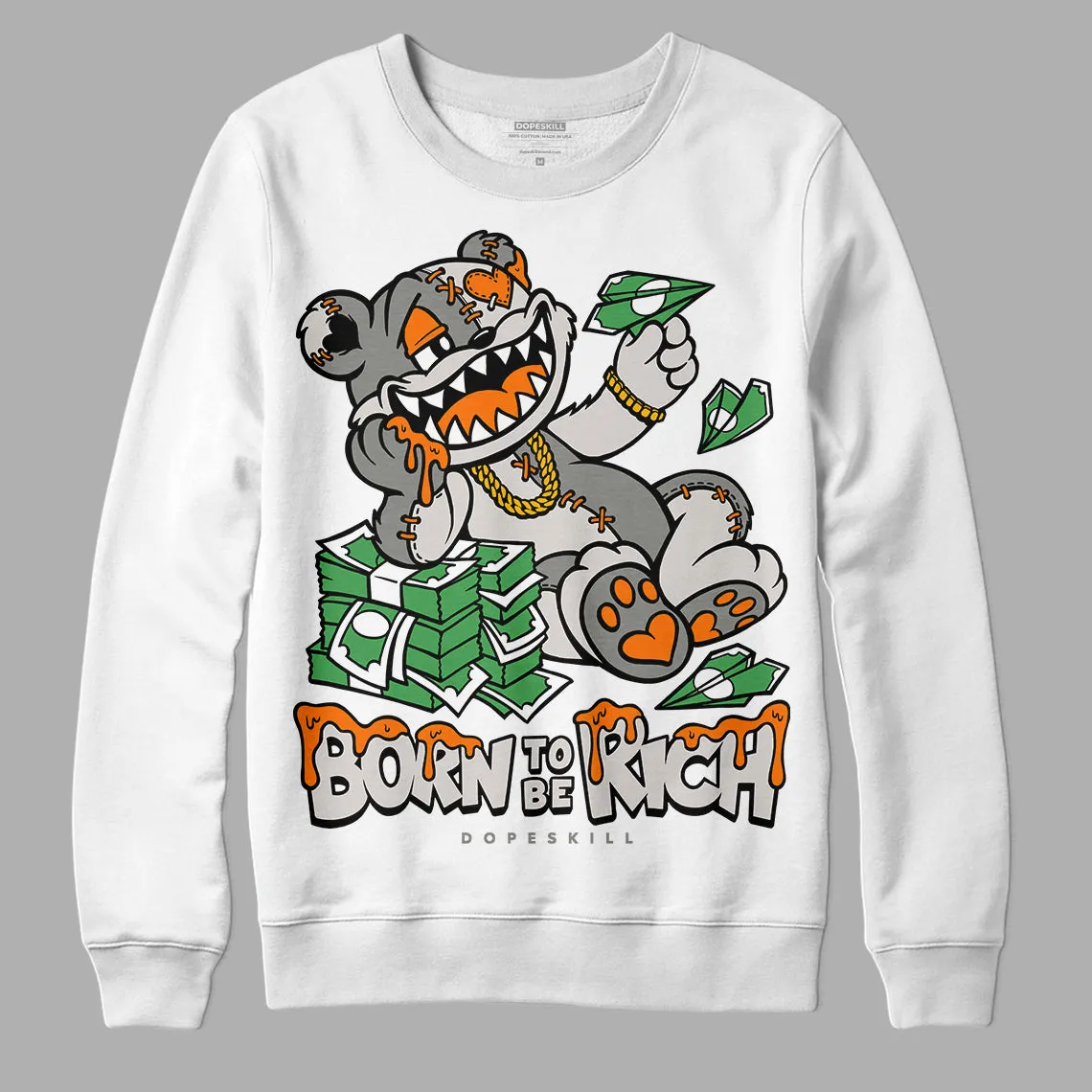 Craft 5s DopeSkill Sweatshirt Born To Be Rich Graphic sold by DopeSkill product image thumbnail 2
