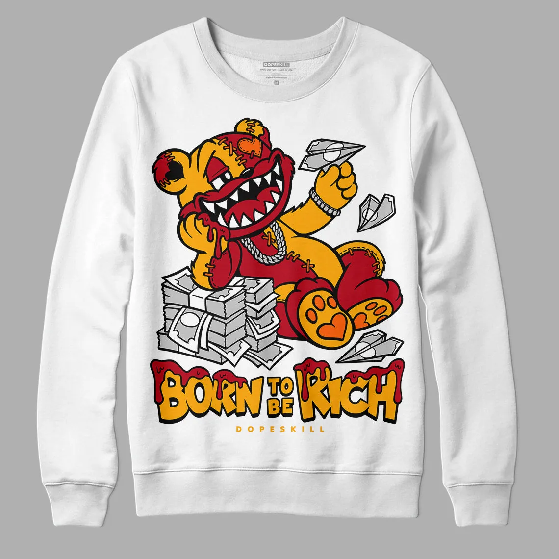 Citrus 7s DopeSkill Sweatshirt Born To Be Rich Graphic sold by DopeSkill product image thumbnail 2