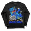 Royal Blue Collection DopeSkill Long Sleeve T-Shirt Born To Be Rich Graphic sold by DopeSkill