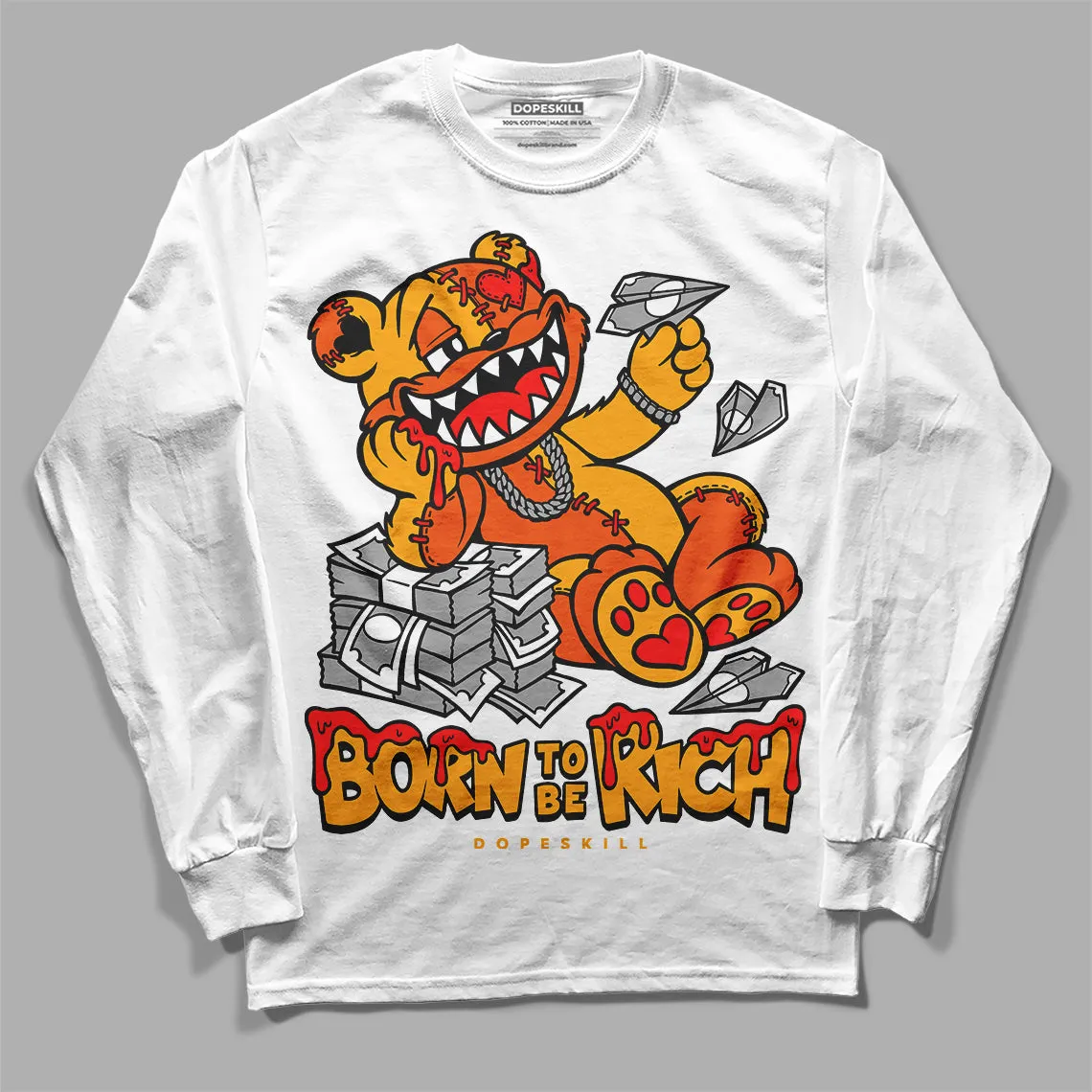 Black Taxi 12s DopeSkill Long Sleeve T-Shirt Born To Be Rich Graphic sold by DopeSkill product image thumbnail 2