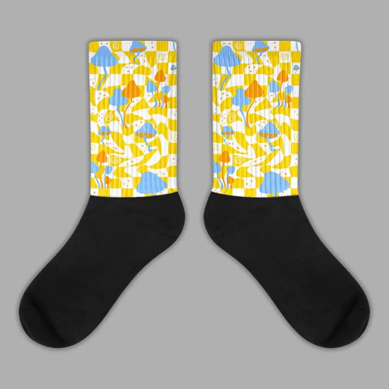 Yellow Ochre 6s DopeSkill Sublimated Socks Mushroom Graphic sold by DopeSkill