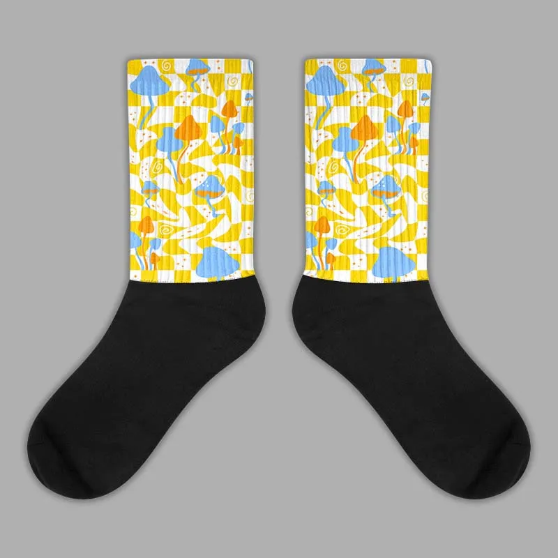Yellow Ochre 6s DopeSkill Sublimated Socks Mushroom Graphic sold by DopeSkill