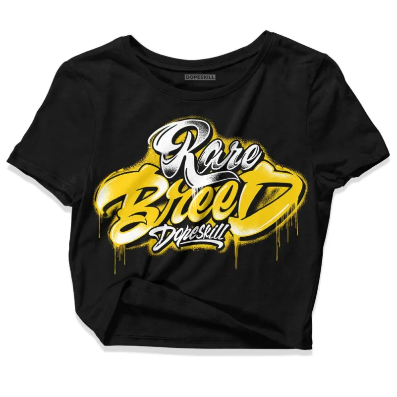 Yellow Ochre 6s DopeSkill Women's Crop Top Rare Breed Type Graphic sold by DopeSkill