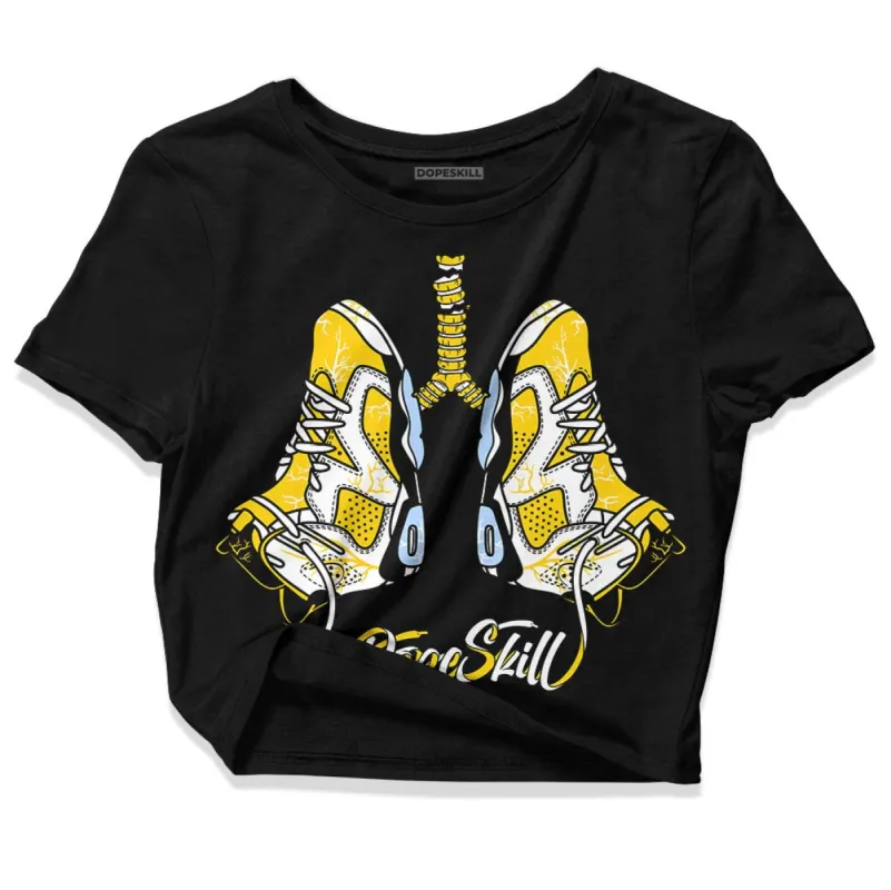 Yellow Ochre 6s DopeSkill Women's Crop Top Breathe Graphic sold by DopeSkill