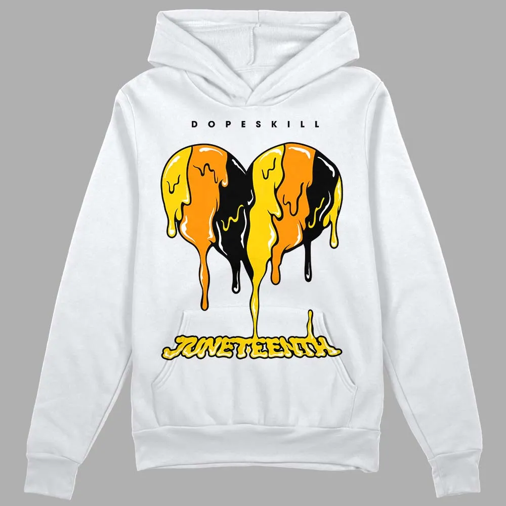 Yellow Ochre 6s DopeSkill Hoodie Sweatshirt Juneteenth Heart Graphic sold by DopeSkill product image thumbnail 2