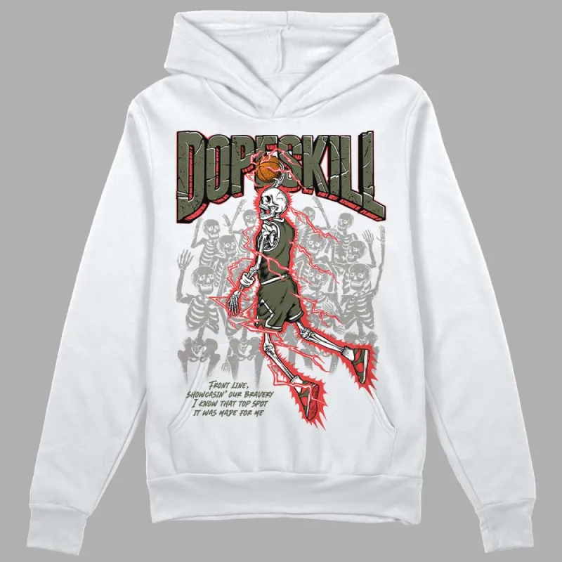 Dunk Mystic Red Cargo Khaki DopeSkill Hoodie Sweatshirt Thunder Dunk Graphic sold by DopeSkill