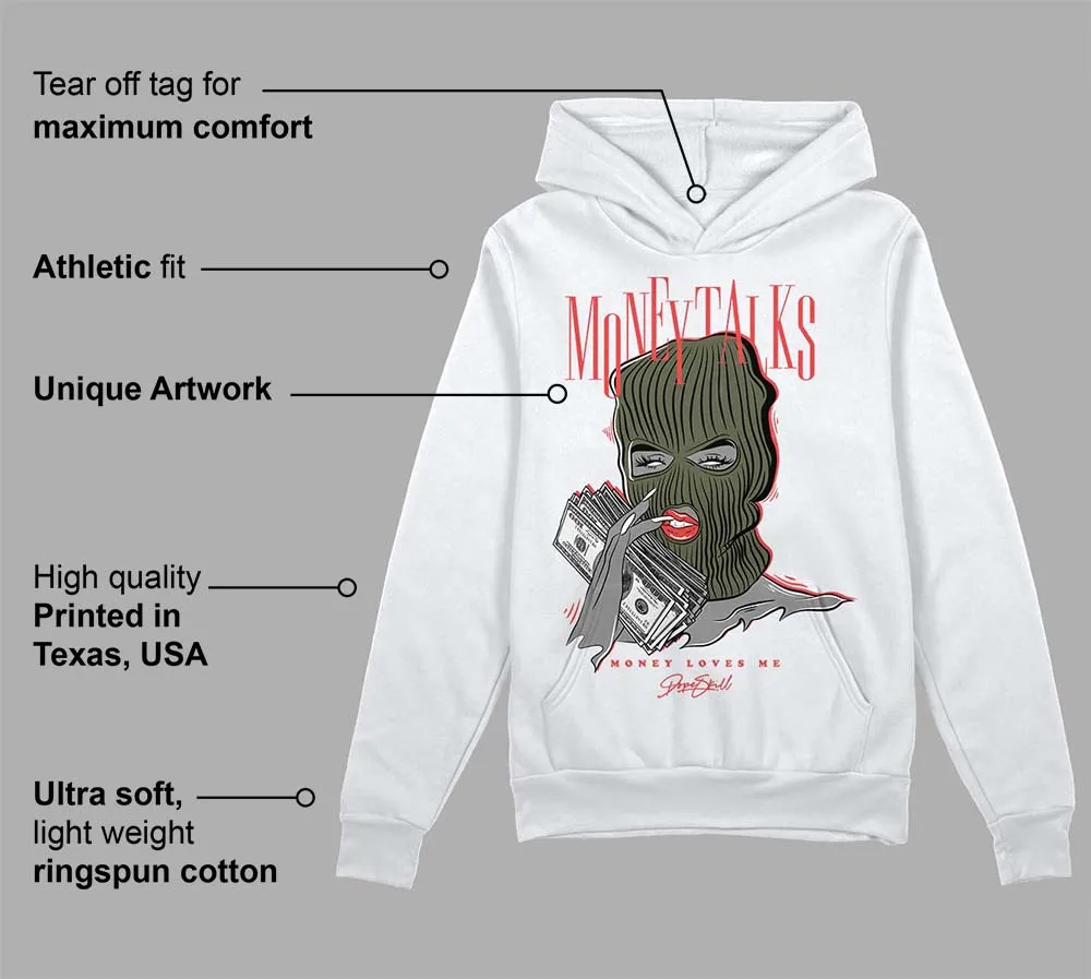 Dunk Mystic Red Cargo Khaki DopeSkill Hoodie Sweatshirt Money Talks Graphic sold by DopeSkill product image thumbnail 3